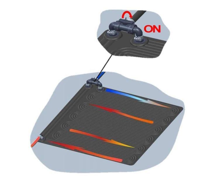 Коврик для нагрева воды от солнечной энергии Интекс Solar Heating Mat Intex 120х120 см 33970 фото