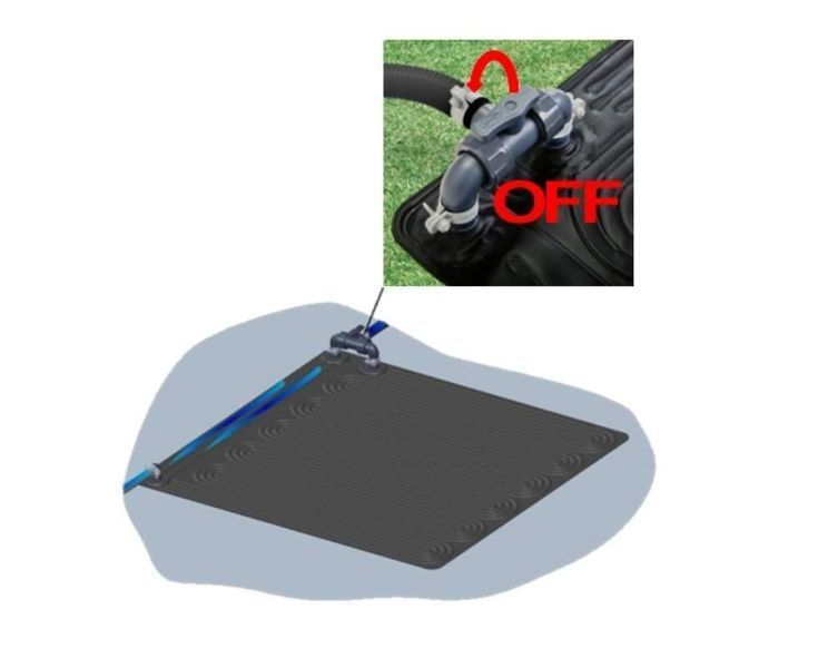 Коврик для нагрева воды от солнечной энергии Интекс Solar Heating Mat Intex 120х120 см 33970 фото