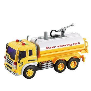 Машинка дитяча Спецтехніка Водовоз на батарейках із водяною помпою Wrecker Жовтий 35838 фото