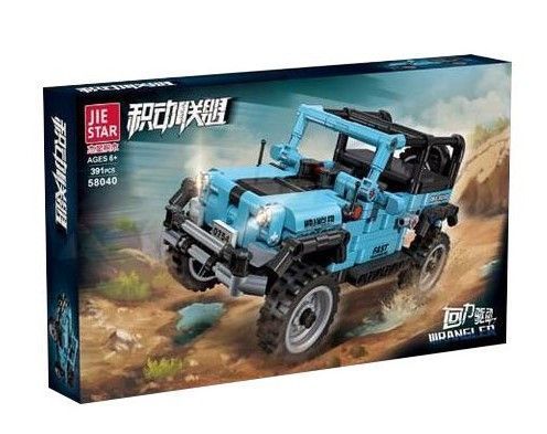 Конструктор машинка Джип Внедорожник Wrangler 391 деталь Синий 32650 фото