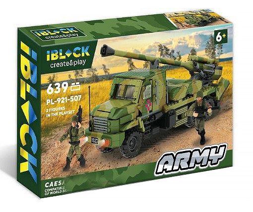 Конструктор військовий САУ Caesar IBLOCK Армія 639 деталей (PL-921-507) 34074 фото