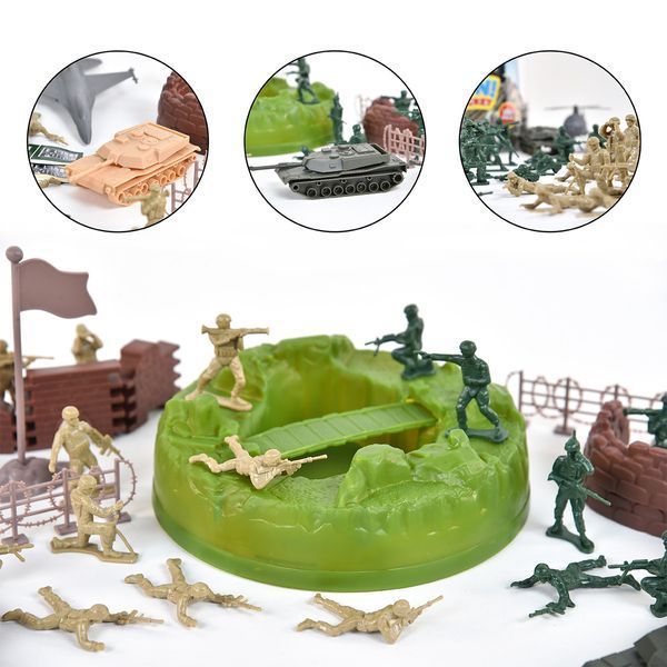 Игровой набор Солдатики Fun Banka &ndash; Сухопутные силы, 100 предметов 27878 фото