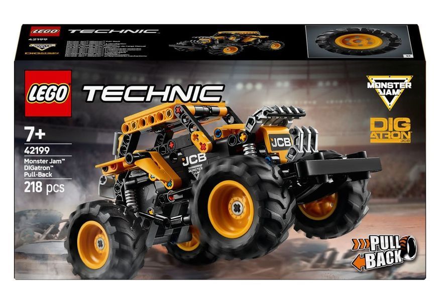Конструктор Лего машины Monster Jam DIGatron с инерционным двигателем Lego Technic 218 деталей (42199) 43526 фото