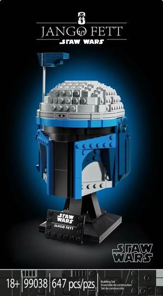 Конструктор Звездные войны Голова Шлем Джанго Фетта Star Wars Jango Fett 647 деталей 42471 фото