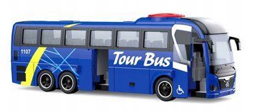 Дитяча інерційна іграшка Автобус на батарейках Shuttle Bus Синій 42575 фото