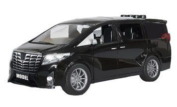 Інерційна дитяча машинка на батарейках Мікроавтобус Toyota Чорний 34912 фото