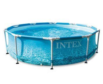 Каркасный бассейн Интекс Intex Metal Frame Pool 305 х 76 см, объем 4 485 л от 6-ти лет Морской принт 28517 фото
