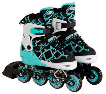 Ролики дитячі чотириколісні Best Roller розмір 35 - 38 Бірюзовий 25807 фото