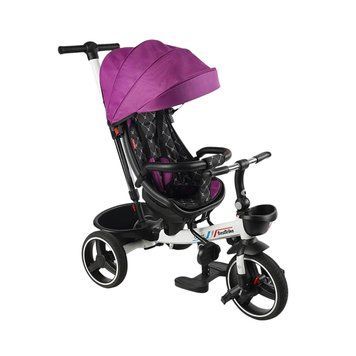 Трехколесный велосипед с родительской ручкой и поворотным сидением 1-3 года Best Trike Oscar Фиолетовый 39427 фото