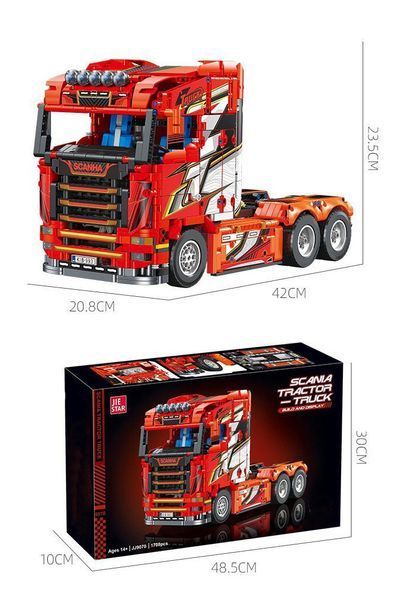 Конструктор машинка Грузовик Scania Tractor Truck Jie Star 1708 деталей 39577 фото