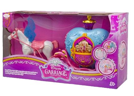 Игровой набор Карета с лошадью Carriage Интерактивные функции Розовый 30415 фото