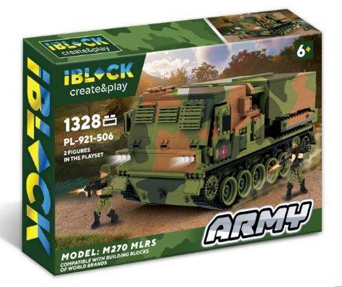 Конструктор військовий M270 MLRS IBLOCK Армія 1328 деталей (PL-921-506) 34444 фото