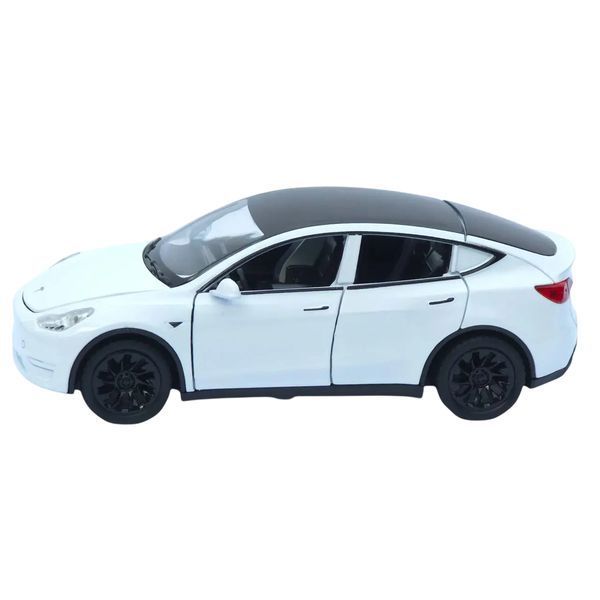 Металева машинка інерційна з ефектами Tesla Model Y Auto Expert Білий 44304 фото