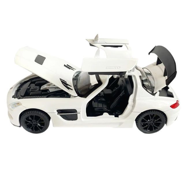Машинка металева дитяча Mercedes Benz SLS AMG Auto Expert Білий 27178 фото
