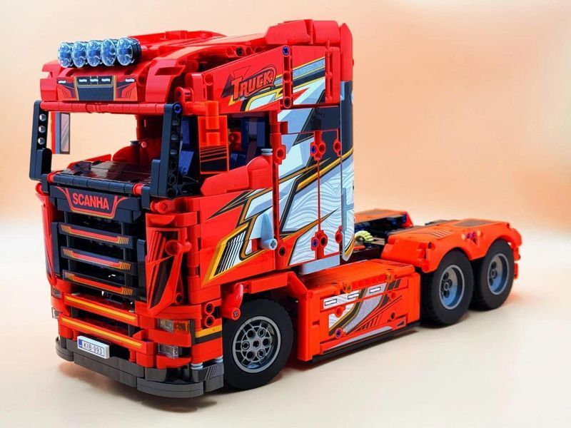Конструктор машинка Грузовик Scania Tractor Truck Jie Star 1708 деталей 39577 фото