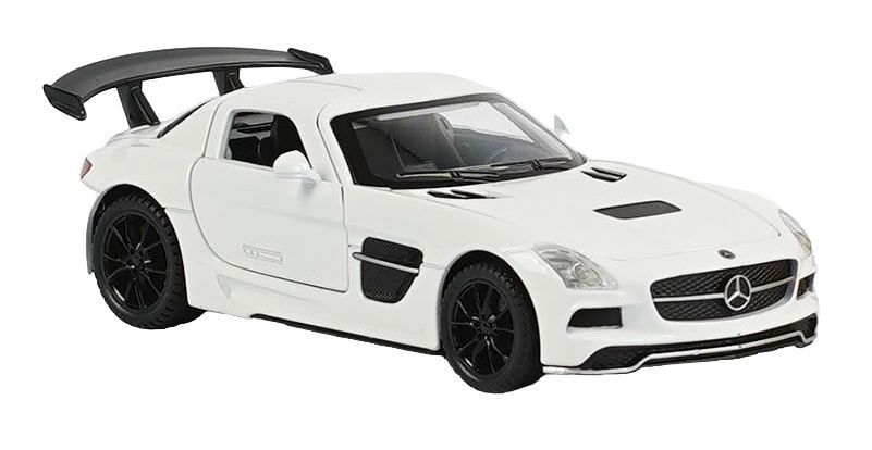 Машинка металева дитяча Mercedes Benz SLS AMG Auto Expert Білий 27178 фото