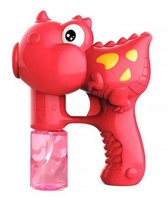 Пістолет з мильними бульбашками Bubble Dinosaur Gun Червоний 33678 фото