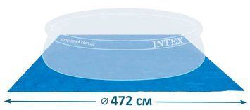 Подстилка для бассейна Intex Интекс 472 х 472 см Синий 39903 фото