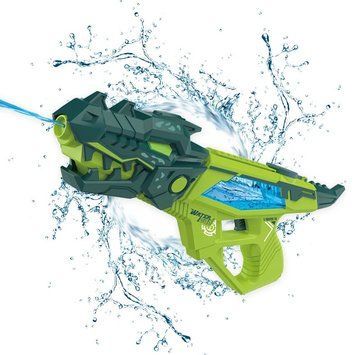 Водный пистолет на аккумуляторе Динозавр Water Gun Зеленый 33920 фото