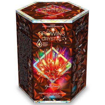 Игровой набор для проведения опытов "Growing crystal" Danko Toys Красный 26584 фото