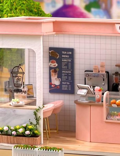 Румбокс 3d інтер'єрний конструктор DIY House Кафе Smile Life 33575 фото