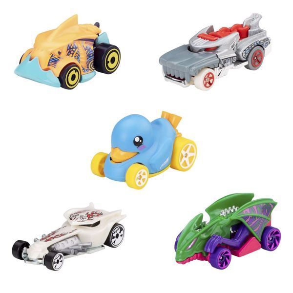 Подарочный Набор машинок Хот Вилс Hot Wheels Монстры Street Beasts 5 шт. 43627 фото