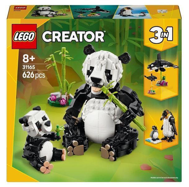 Конструктор Лего Панда 3 в 1 Дикі тварини Lego Creator 626 деталей (31165) 43527 фото