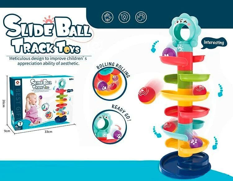 Розвиваюча гра Гірка з кульками Slide Ball 7 ярусів 24988 фото