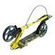 Складаний двоколісний самокат із ручним гальмом і амортизатором Best Scooter Flash Сірий з жовтим 34174 фото 7