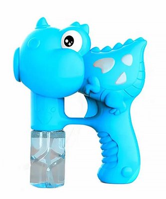 Пістолет із мильними бульбашками Bubble Dinosaur Gun Синій 33679 фото