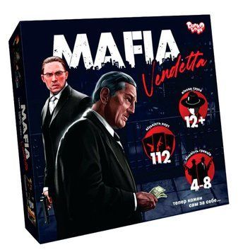 Настольная игра Мафия "Vendetta" на украинском Danko Toys 24837 фото