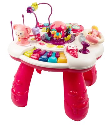 Розвивальна іграшка Музичний Ігровий центр Столик Ibi-inn Рожевий 29159 фото