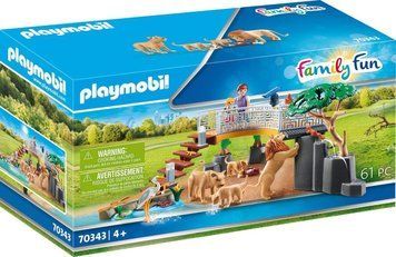 Конструктор Playmobil Family Fun Вольер со львами 61 деталь 34840 фото