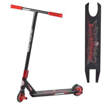 Самокат трюковый Best Scooter 76585 HIC-система Черный с красным 22870 фото
