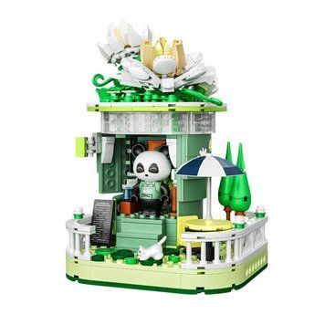 Конструктор для дітей Квітковий будиночок Panda flower shop 490 деталей 38669 фото