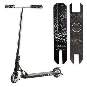 Самокат трюковый двухколесный с алюминиевыми пегами Best Scooter Portal Черный Вид 1 26091 фото