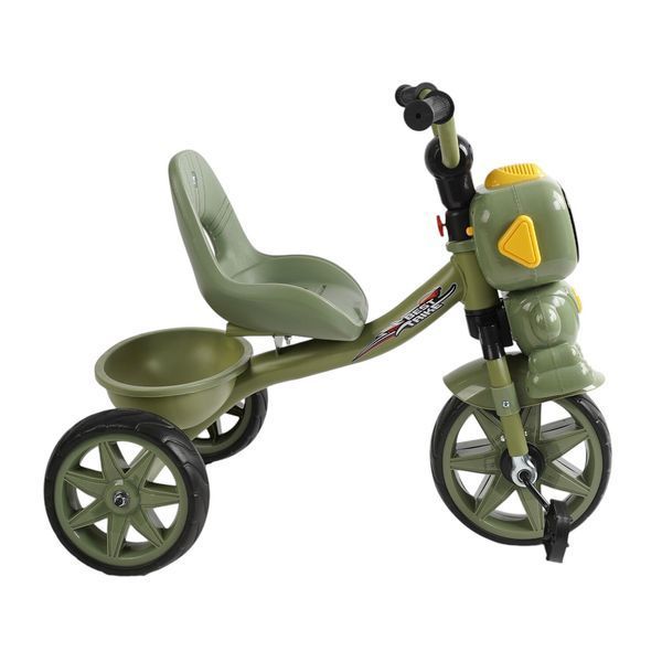 Трехколесный детский велосипед с корзиной Робот Best Trike Зеленый 40057 фото