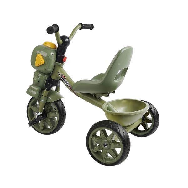 Трехколесный детский велосипед с корзиной Робот Best Trike Зеленый 40057 фото