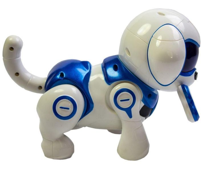 Інтерактивний Робот Собака на батарейках Rock Robot Dog Синій 31216 фото