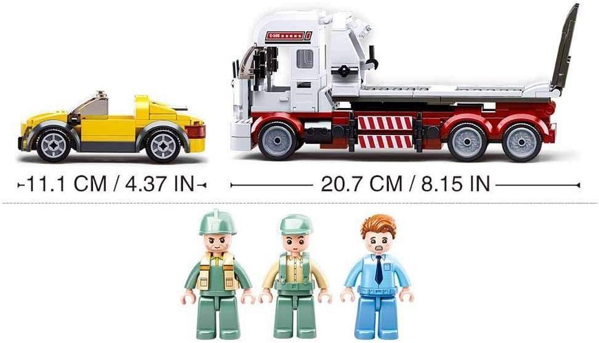 Конструктор машина Эвакуатор с фигурками и подвижными деталями Town Sluban 338 деталей 44436 фото