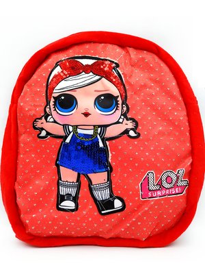 Рюкзак дитячий для дівчинки LOL (червоний) 10127 фото