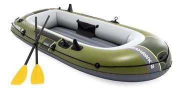 Надувная Лодка Интекс Intex Seahawk 2 с веслами 236 х 114 х 41&nbsp;см Двухместная 43077 фото