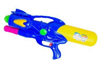 Водний пістолет бластер Water Gun TK Group 48 см Синій з жовтим 29079 фото