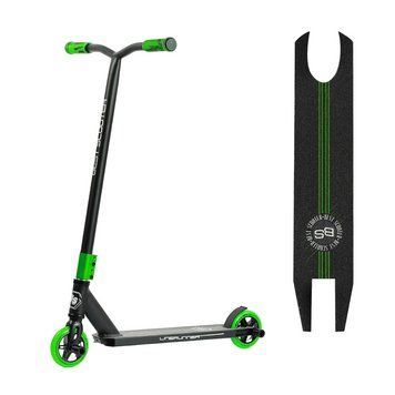 Трюковий самокат HIC-система Best Scooter LineRunner Чорний із зеленим 29058 фото