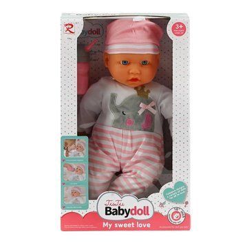 Интерактивный пупс с мягким телом аксессуары Baby doll 40 см Вид 2 37055 фото