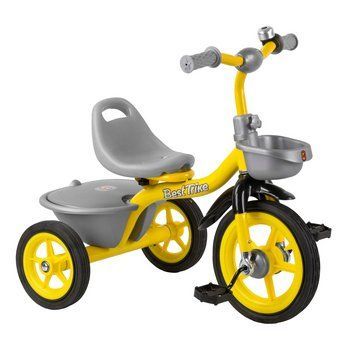Триколісний дитячий велосипед із кошиками 1,5-3 роки Best Trike Жовтий 26762 фото