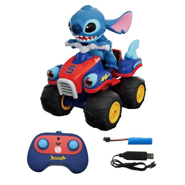 Квадроцикл на радіокеруванні з підсвічуванням Фігурка Стіч Stitch Синій 44232 фото