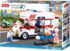 Конструктор машина Скорая помощь с фигурками и подвижными деталями Town Sluban 328 деталей 44439 фото 1