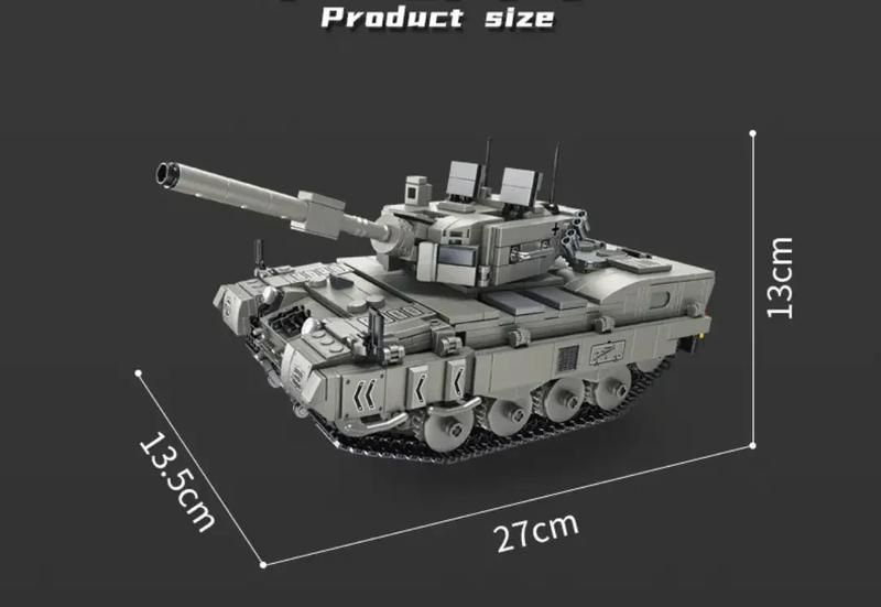 Конструктор военный танк на радиоуправлении Леопард 2A4 1122 деталей 26485 фото
