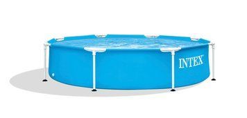 Каркасний басейн Інтекс Intex Metal Frame Pool 244 х 51 см, об'єм 1 828 л від 6 років Круглий  28497 фото